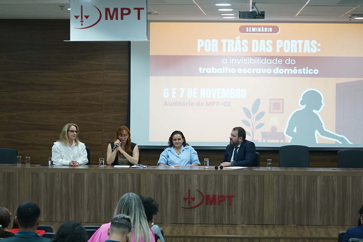 TRT-CE e MPT-CE encerram Seminário focado no enfrentamento do trabalho escravo doméstico